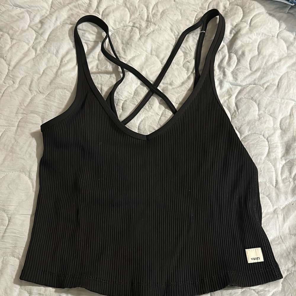 Vuori rib crop tank, medium